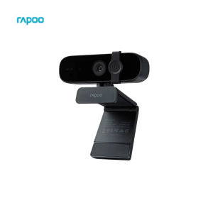 Rapoo C280 2K 1440P FHD Webcam/omni directional noise reduction microphone/85 degrees wide angle/auto focus/usb plug/360 degrees horizontal rotation /privacy protection cover/black