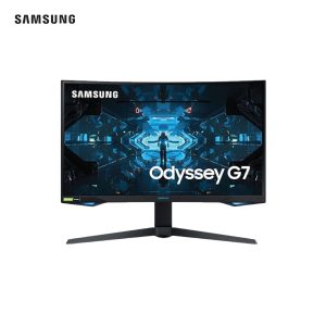 Samsung Odyssey Monitor 27" G7 1000r Curved Bezel-less, 2560 x 1440, HDMI + Display Port + USB, 350cd, 240Hz refresh rate, 1 ms response time, VA Panel, y-stand, black, wallmountable